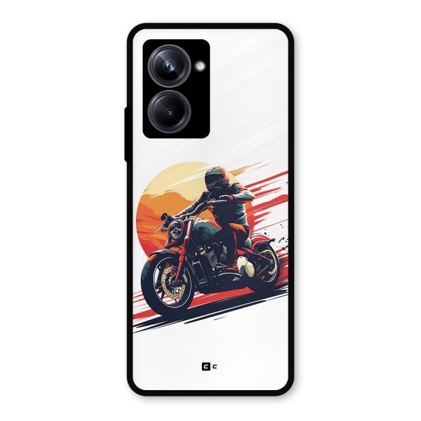 Retro Biker Metal Back Case for Realme 10 Pro