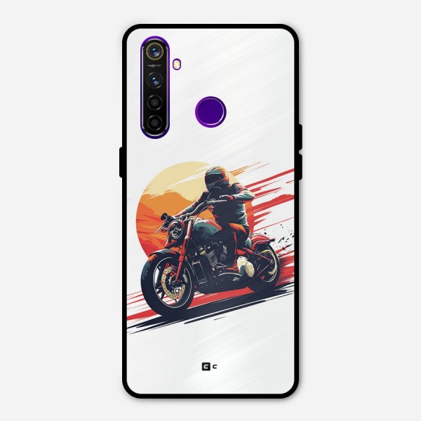 Retro Biker Metal Back Case for Realme 5 Pro