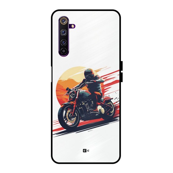 Retro Biker Metal Back Case for Realme 6 Pro