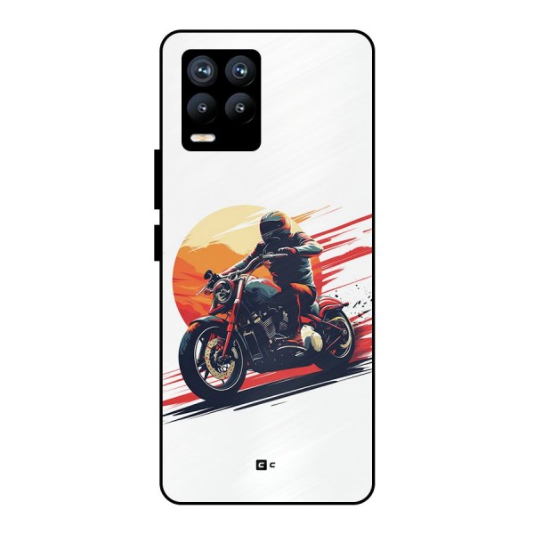 Retro Biker Metal Back Case for Realme 8