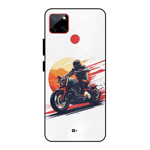 Retro Biker Metal Back Case for Realme C12