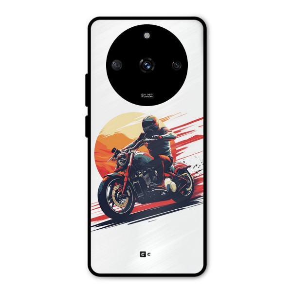 Retro Biker Metal Back Case for Realme Narzo 60 5G