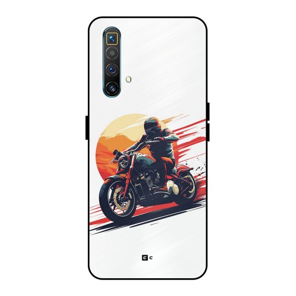 Retro Biker Metal Back Case for Realme X3 SuperZoom