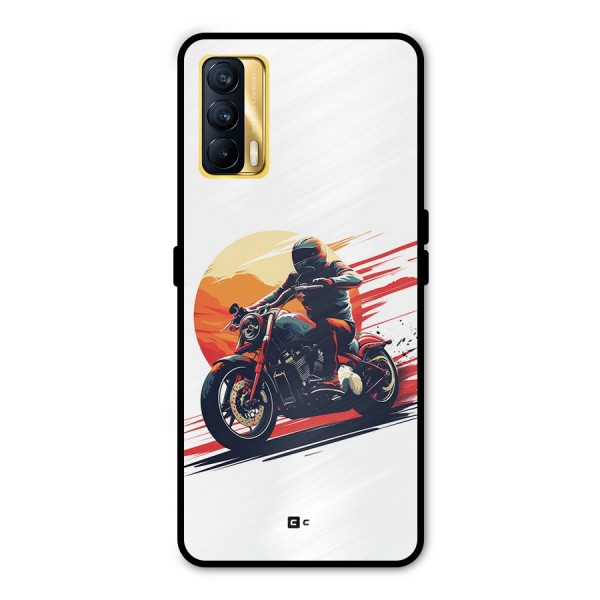 Retro Biker Metal Back Case for Realme X7