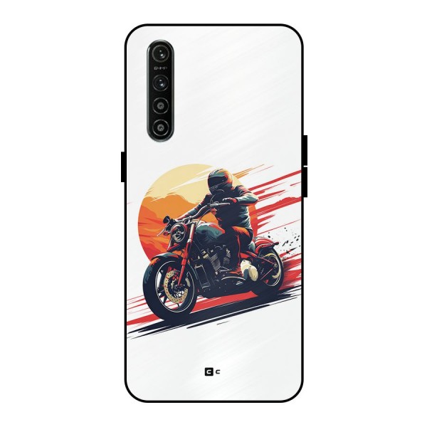 Retro Biker Metal Back Case for Realme XT