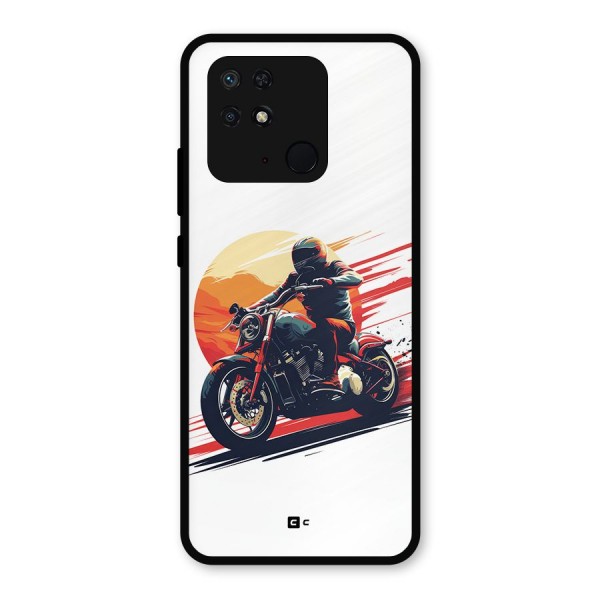 Retro Biker Metal Back Case for Redmi 10