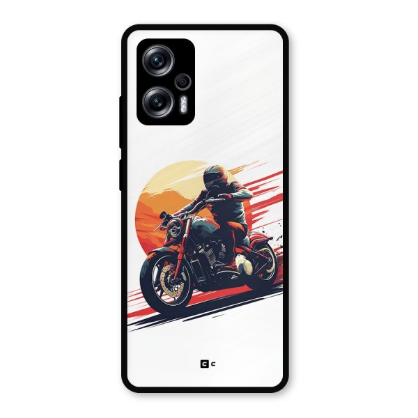 Retro Biker Metal Back Case for Redmi K50i