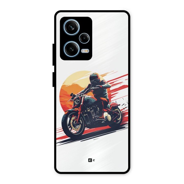 Retro Biker Metal Back Case for Redmi Note 12 Pro