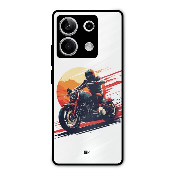 Retro Biker Metal Back Case for Redmi Note 13 5G