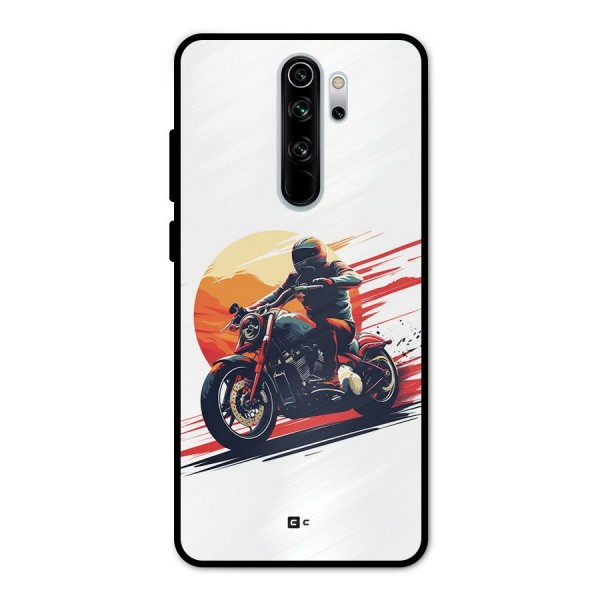 Retro Biker Metal Back Case for Redmi Note 8 Pro