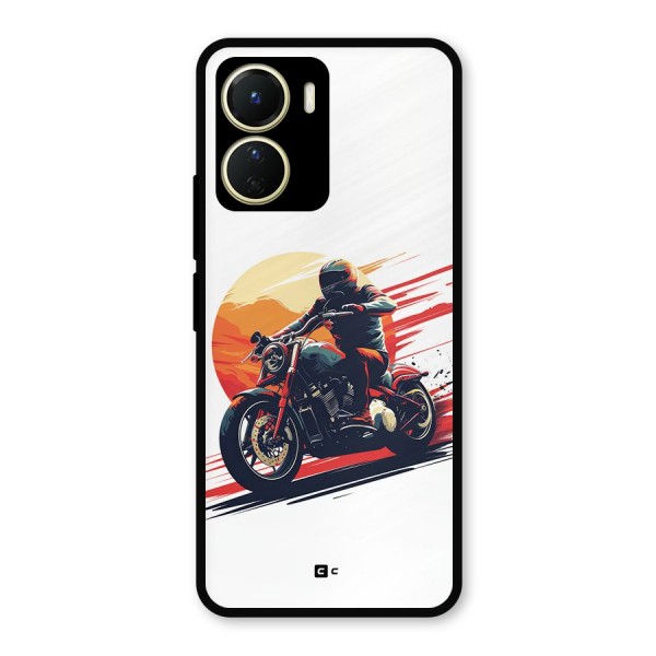 Retro Biker Metal Back Case for Vivo Y16