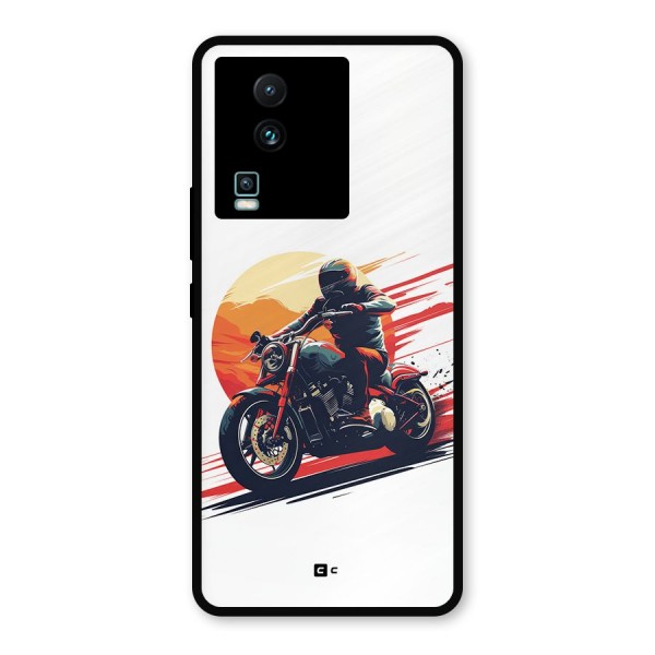 Retro Biker Metal Back Case for iQOO Neo 7