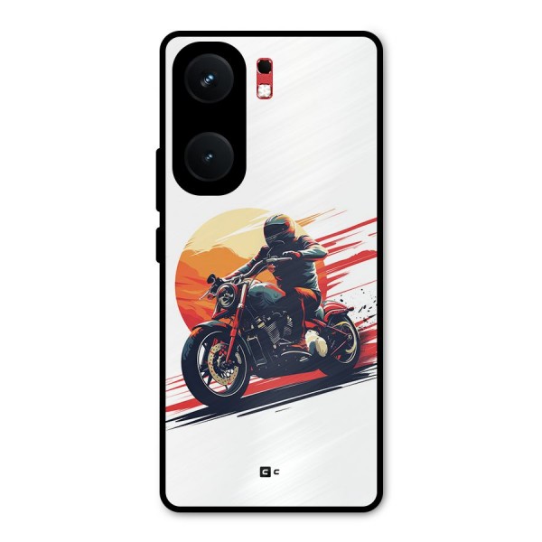 Retro Biker Metal Back Case for iQOO Neo 9 Pro