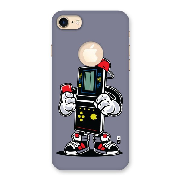 Retro Boy Back Case for iPhone 8 Logo Cut