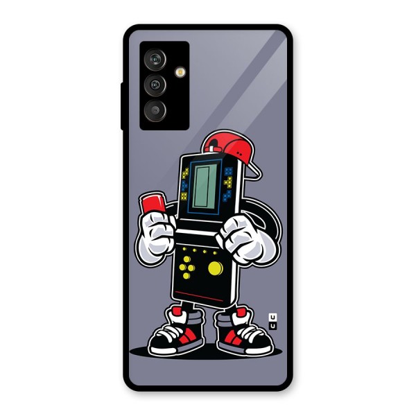 Retro Boy Glass Back Case for Galaxy M13