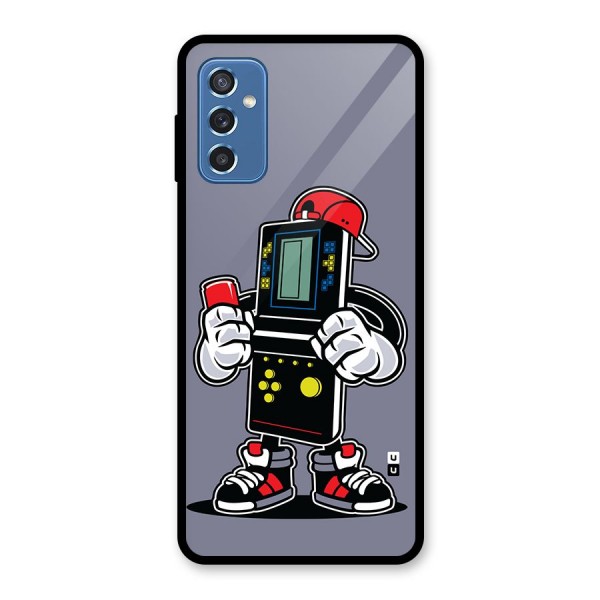 Retro Boy Glass Back Case for Galaxy M52 5G