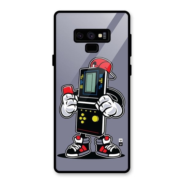 Retro Boy Glass Back Case for Galaxy Note 9