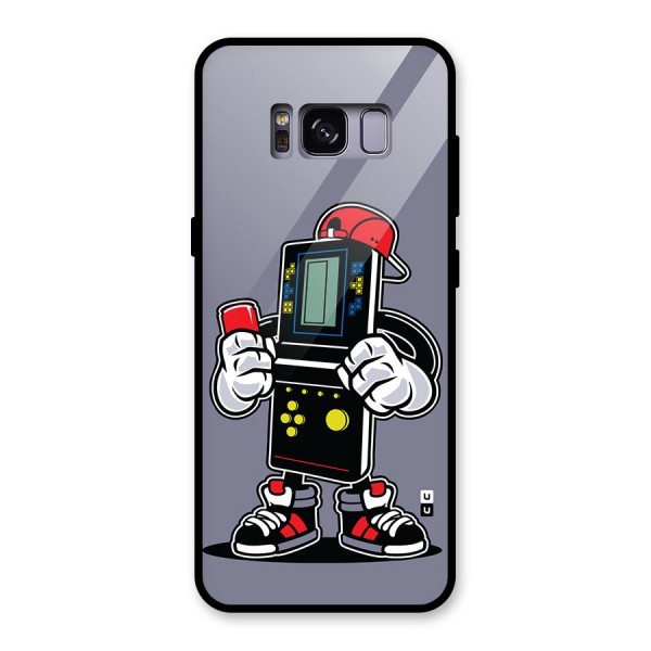 Retro Boy Glass Back Case for Galaxy S8