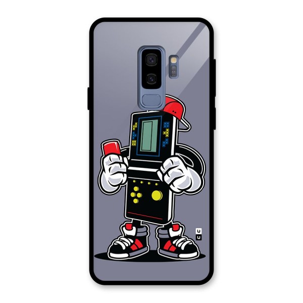 Retro Boy Glass Back Case for Galaxy S9 Plus