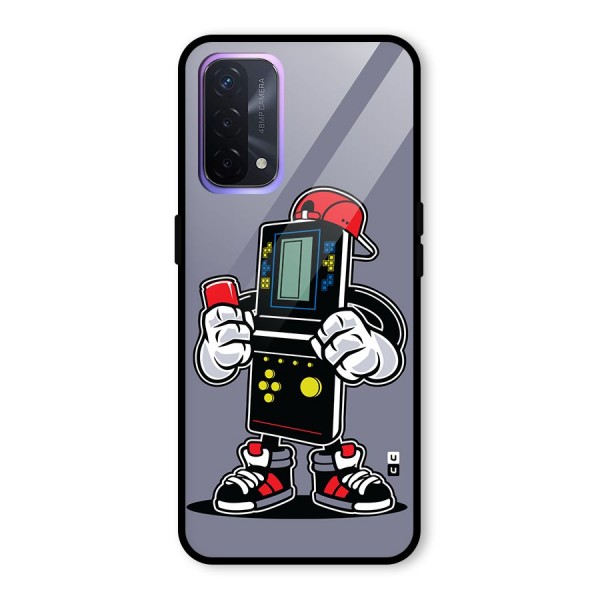 Retro Boy Glass Back Case for Oppo A74 5G