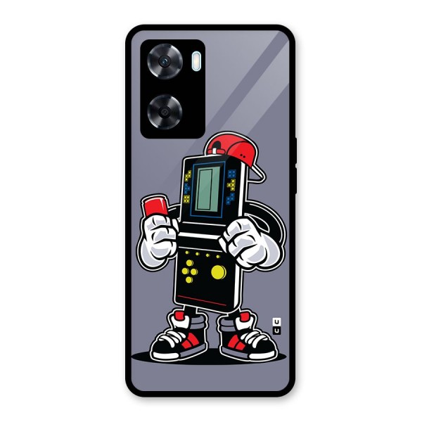 Retro Boy Glass Back Case for Oppo A77