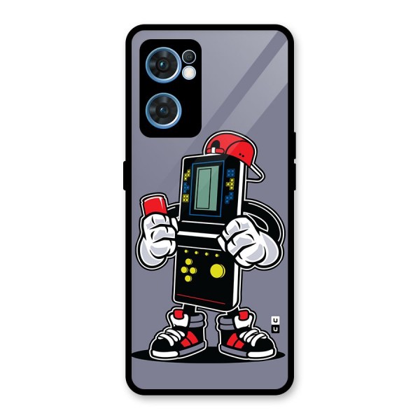 Retro Boy Glass Back Case for Oppo Reno7 5G