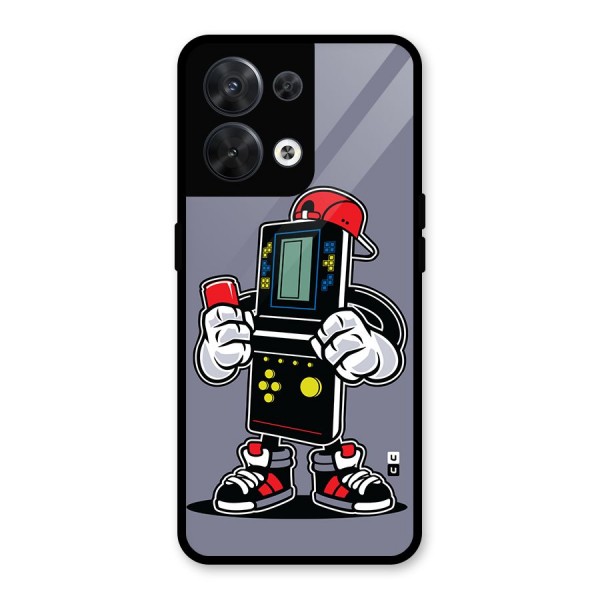 Retro Boy Glass Back Case for Oppo Reno8 5G