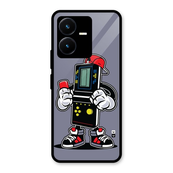 Retro Boy Glass Back Case for Vivo Y22