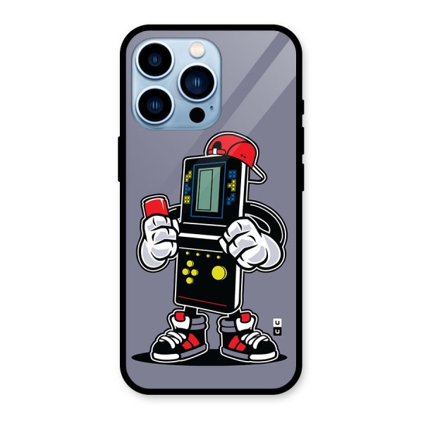 Retro Boy Glass Back Case for iPhone 13 Pro