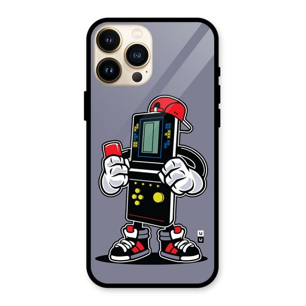 Retro Boy Glass Back Case for iPhone 13 Pro Max