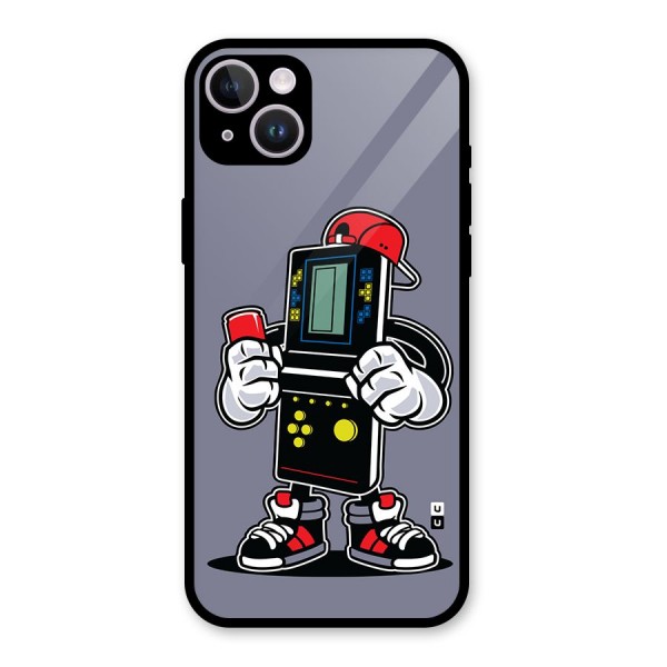 Retro Boy Glass Back Case for iPhone 14 Plus