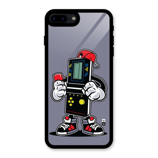 Retro Boy Glass Back Case for iPhone 7 Plus