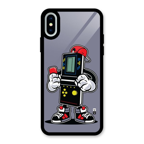 Retro Boy Glass Back Case for iPhone X