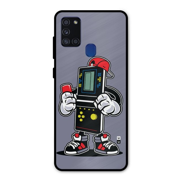 Retro Boy Metal Back Case for Galaxy A21s