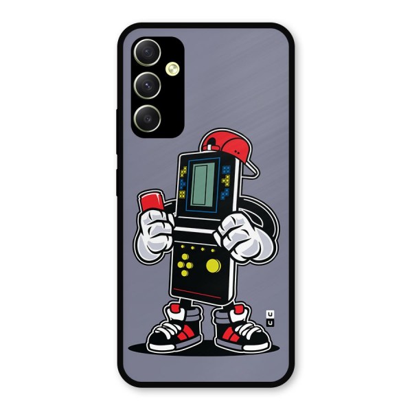 Retro Boy Metal Back Case for Galaxy A34