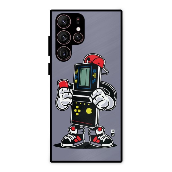 Retro Boy Metal Back Case for Galaxy S22 Ultra 5G