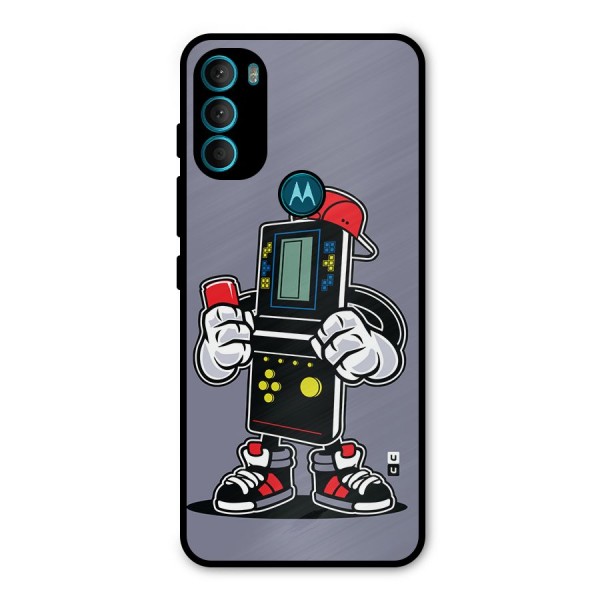 Retro Boy Metal Back Case for Moto G71 5G