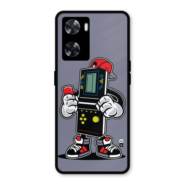 Retro Boy Metal Back Case for Oppo A57 2022