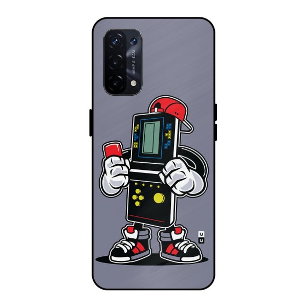 Retro Boy Metal Back Case for Oppo A74 5G