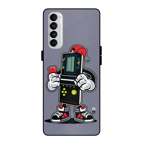 Retro Boy Metal Back Case for Oppo Reno4 Pro