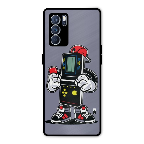 Retro Boy Metal Back Case for Oppo Reno6 Pro 5G