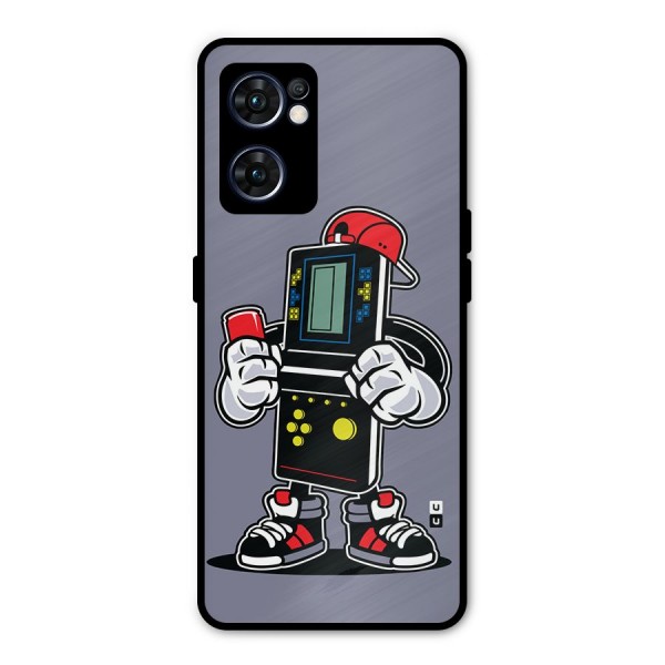 Retro Boy Metal Back Case for Oppo Reno7 5G