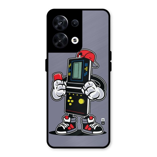 Retro Boy Metal Back Case for Oppo Reno8 5G