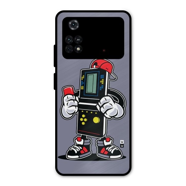 Retro Boy Metal Back Case for Poco M4 Pro 4G