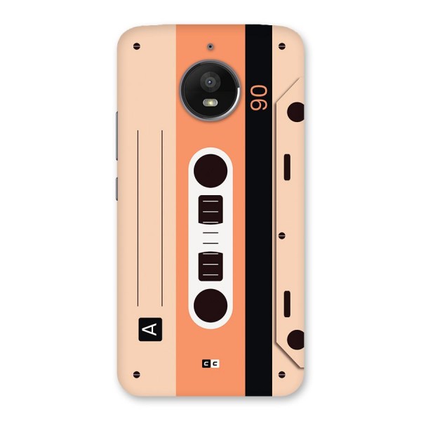 Retro Cassete Back Case for Moto E4 Plus