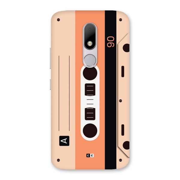 Retro Cassete Back Case for Moto M