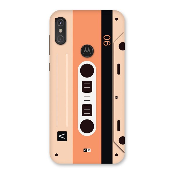 Retro Cassete Back Case for Motorola One Power