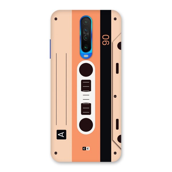 Retro Cassete Back Case for Poco X2