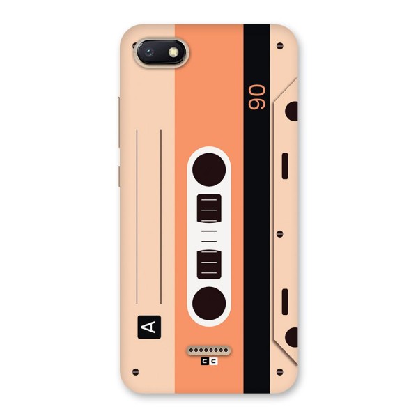 Retro Cassete Back Case for Redmi 6A