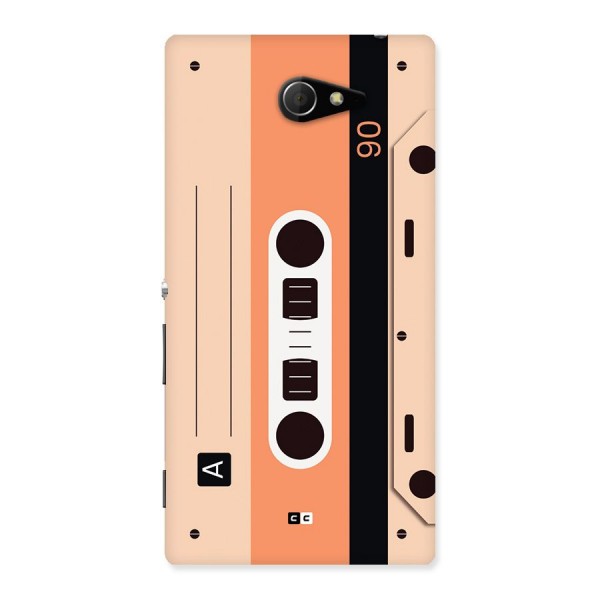 Retro Cassete Back Case for Xperia M2